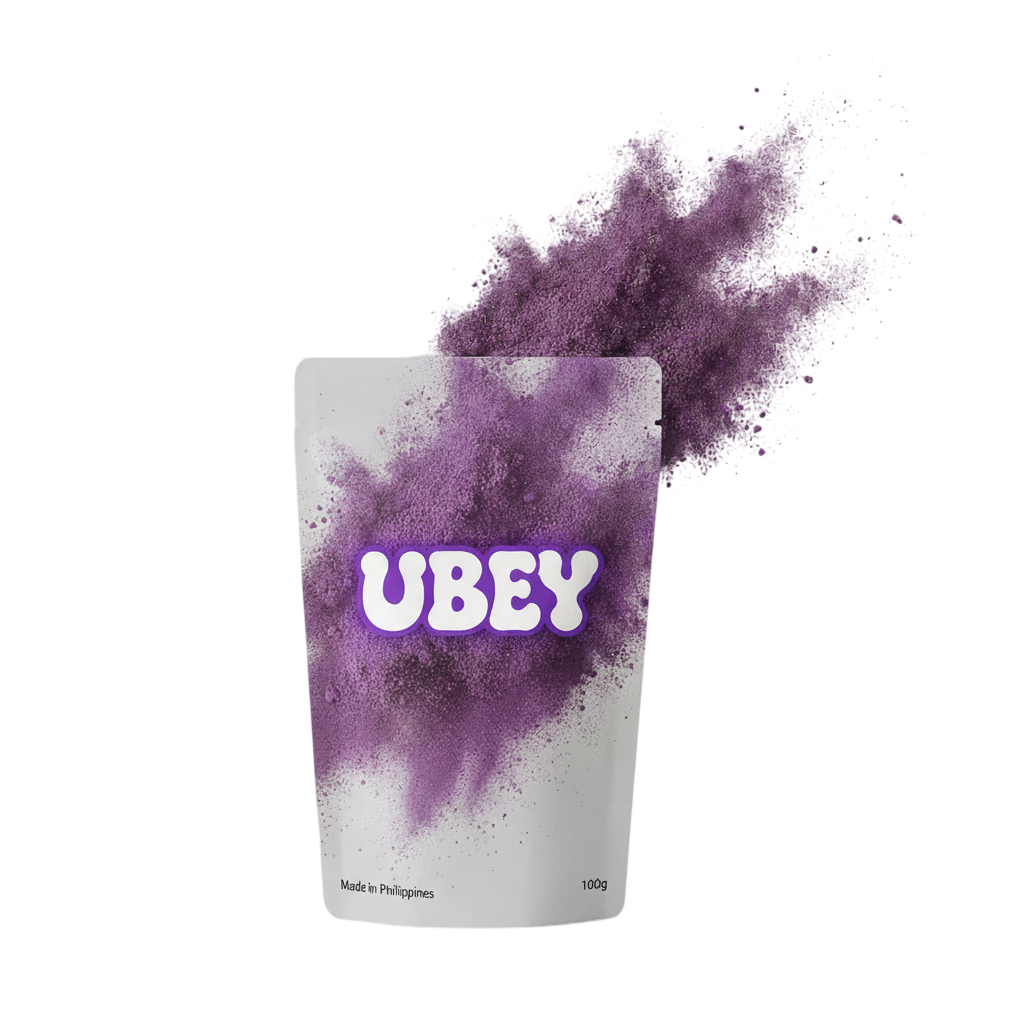 Ubey ube powder — vibrant purple yam powder in a bowl